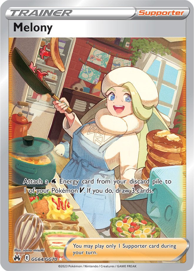 Melony - GG64/GG70 - Full Art Ultra Rare Crown Zenith Galarian Gallery