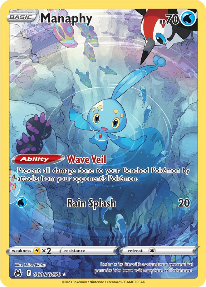 Manaphy - GG06/GG70 - Holo Rare Crown Zenith Galarian Gallery