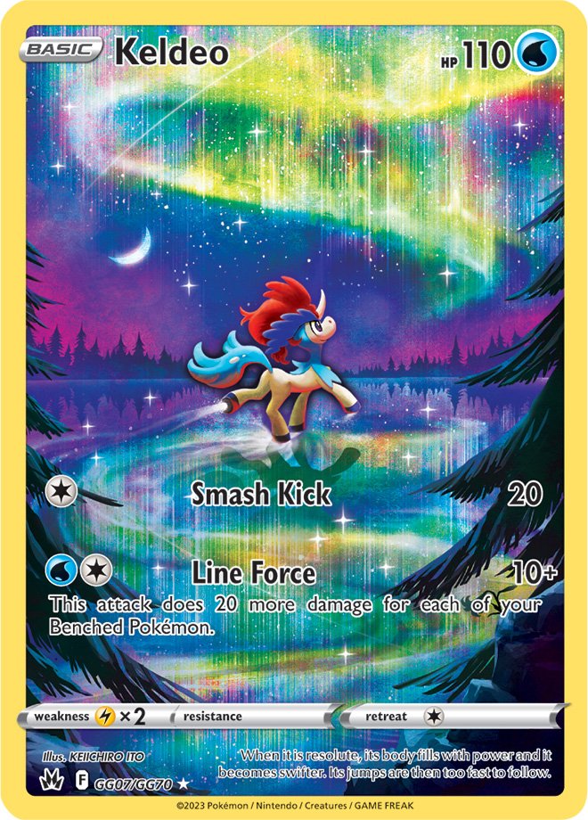 Keldeo - GG07/GG70 - Holo Rare Crown Zenith Galarian Gallery