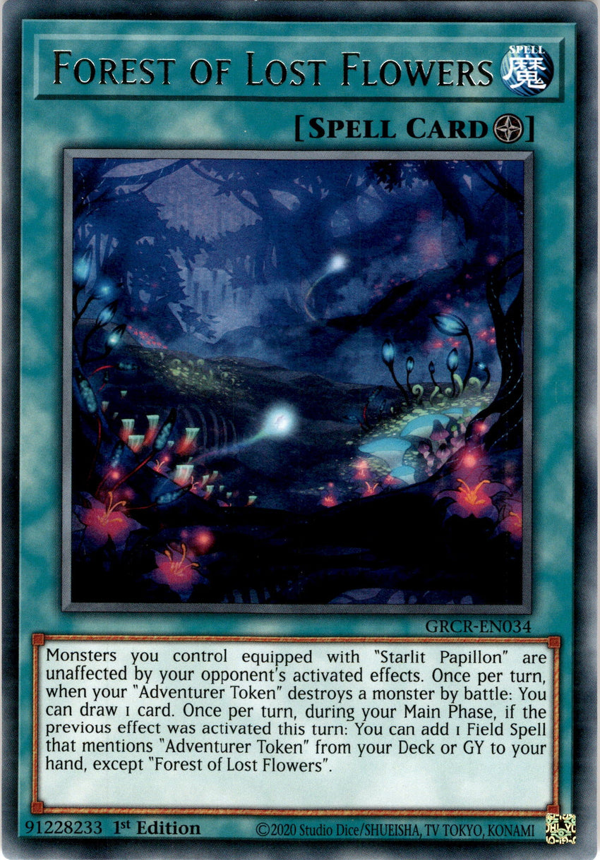 Forest of Lost Flowers - GRCR-EN034 - Rare 1st Edition
