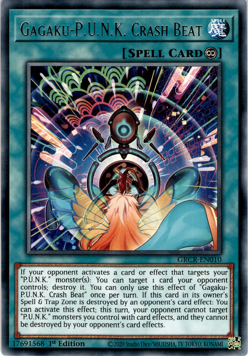 Gagaku-P.U.N.K. Crash Beat - GRCR-EN010 - Rare 1st Edition