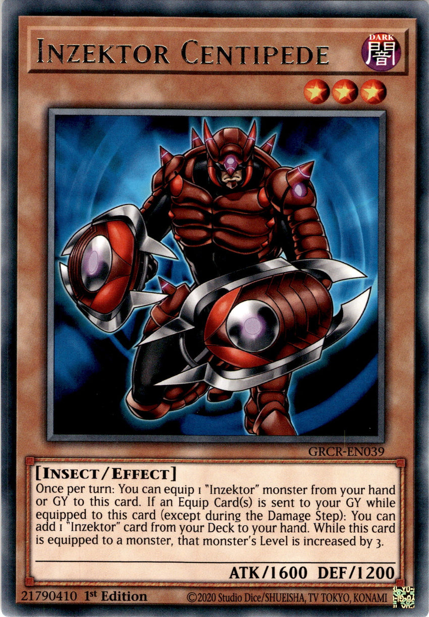 Inzektor Centipede - GRCR-EN039 - Rare 1st Edition