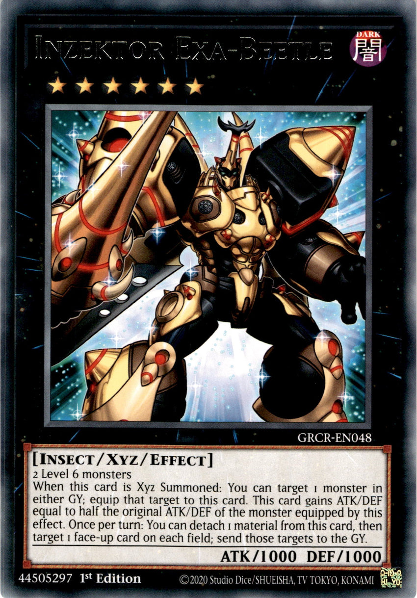 Inzektor Exa-Beetle - GRCR-EN048 - Rare 1st Edition