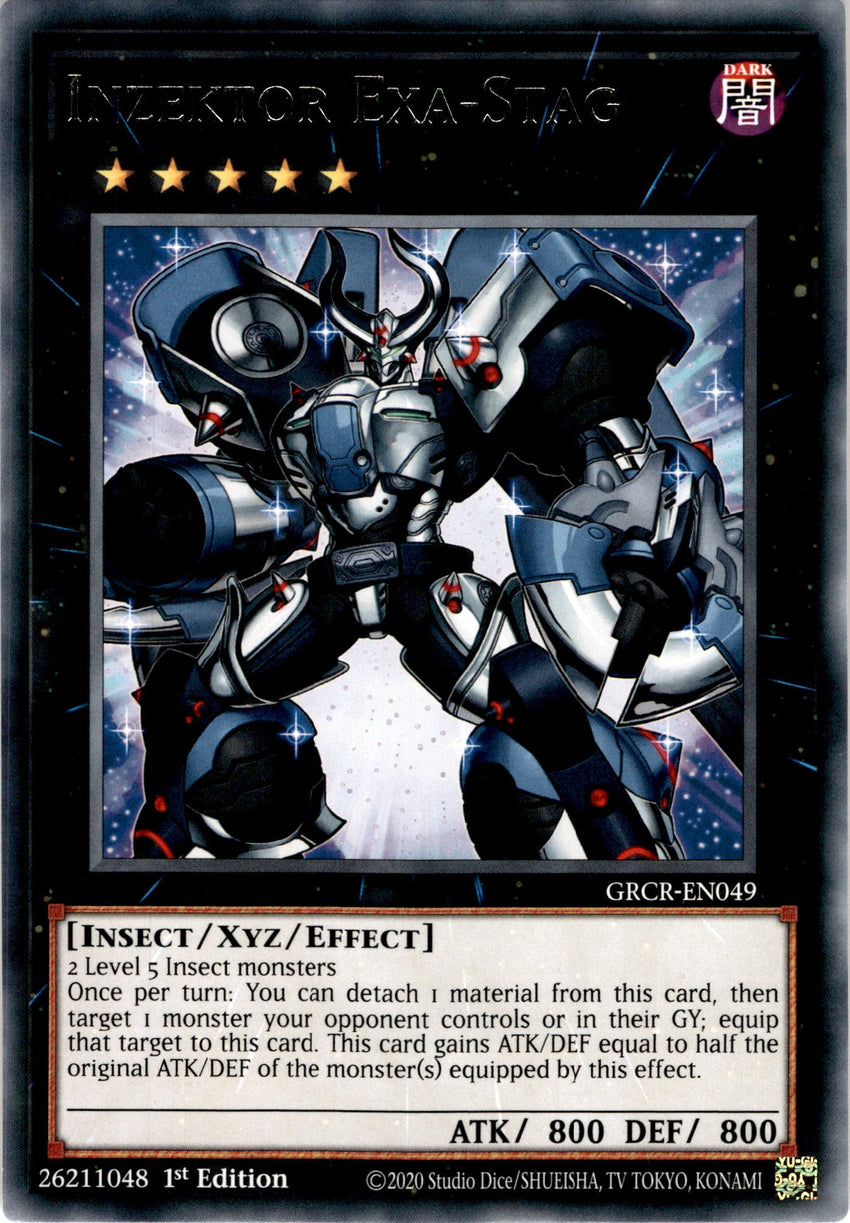 Inzektor Exa-Stag - GRCR-EN049 - Rare 1st Edition