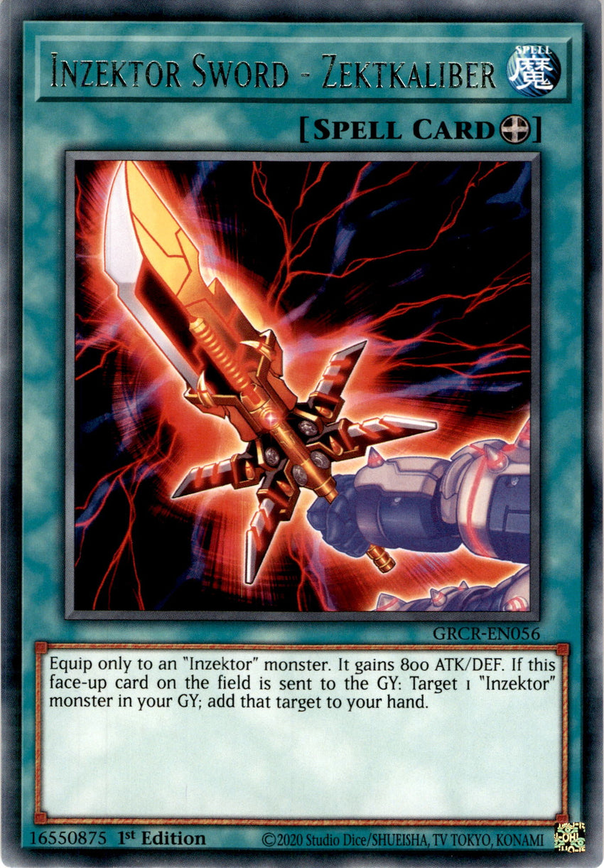 Inzektor Sword - Zektkaliber - GRCR-EN056 - Rare 1st Edition