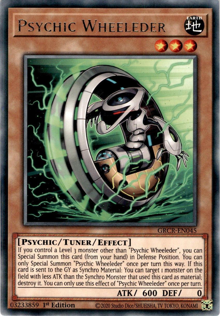 Psychic Wheeleder - GRCR-EN045 - Rare 1st Edition