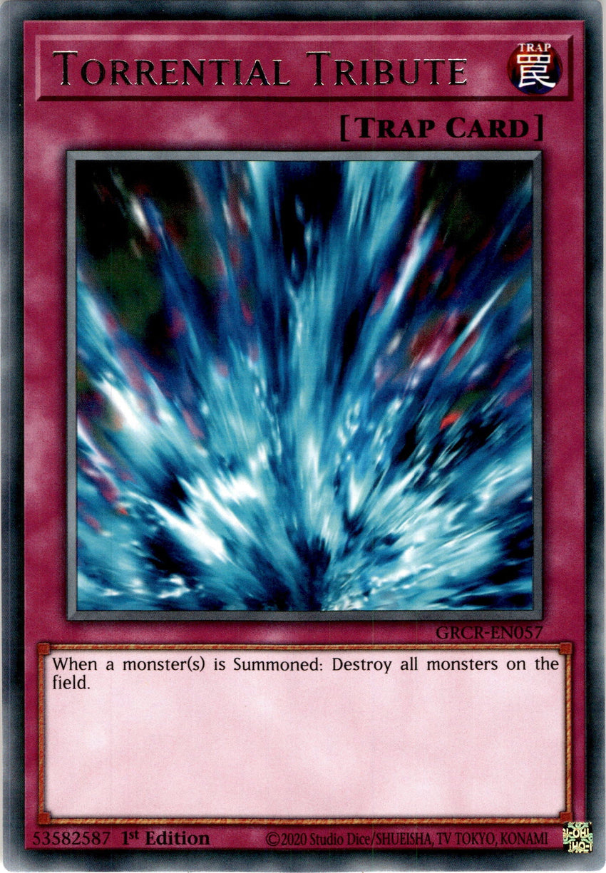 Playset 3 3x Torrential Tribute - Grcr-en057 - Rare 1st Edition