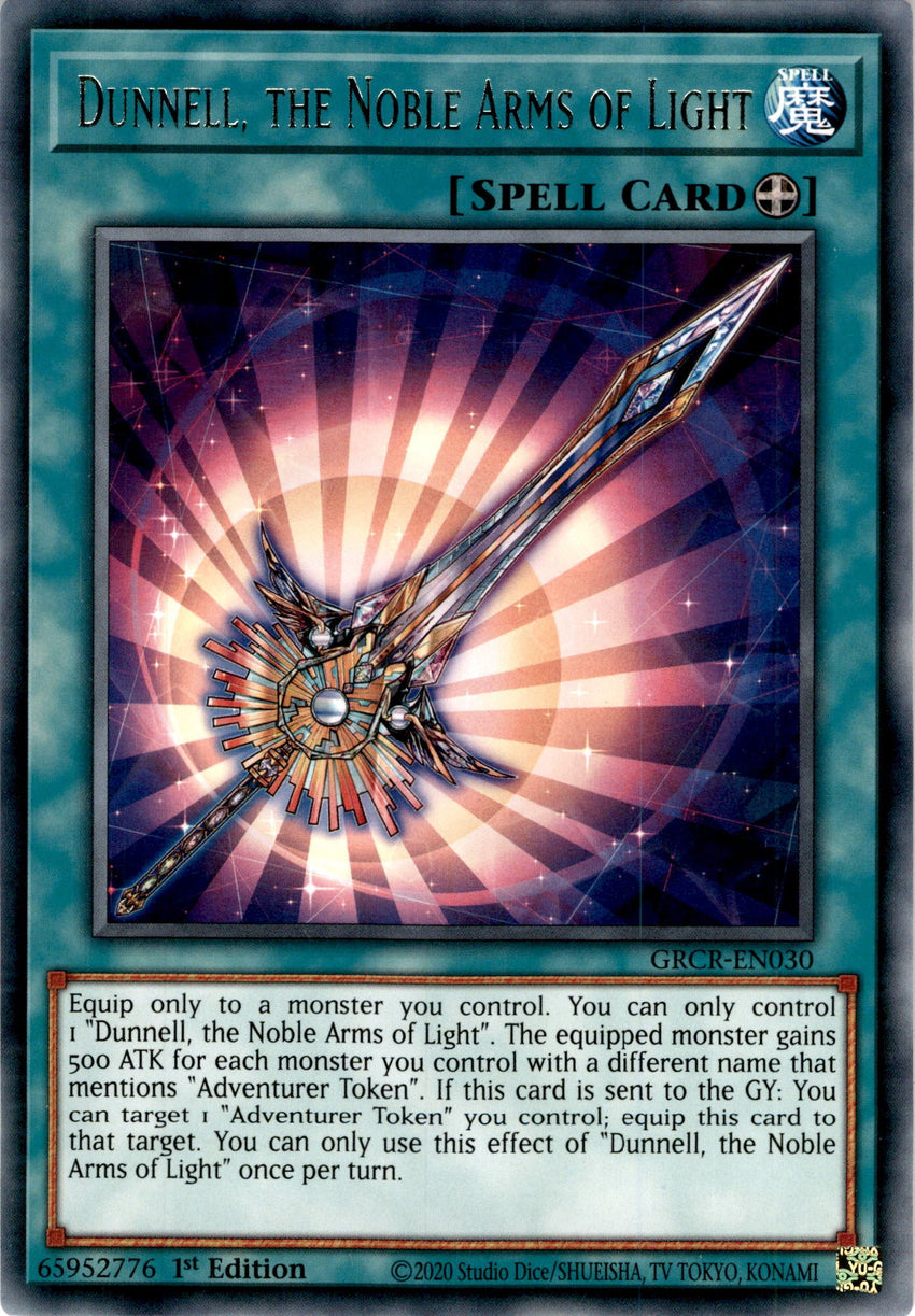 Dunnell, the Noble Arms of Light - GRCR-EN030 - Rare 1st Edition