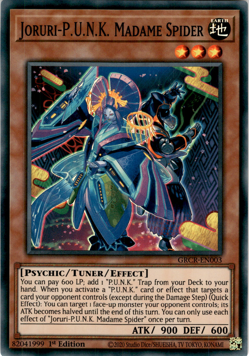 Joruri-P.U.N.K. Madame Spider - GRCR-EN003 - Super Rare 1st Edition