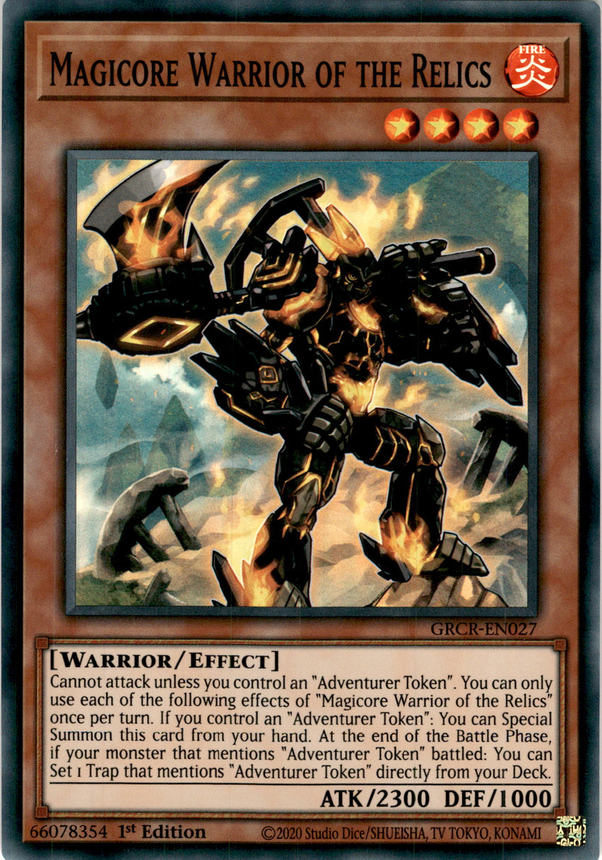 Magicore Warrior of the Relics - GRCR-EN027 - Super Rare 1st Edition