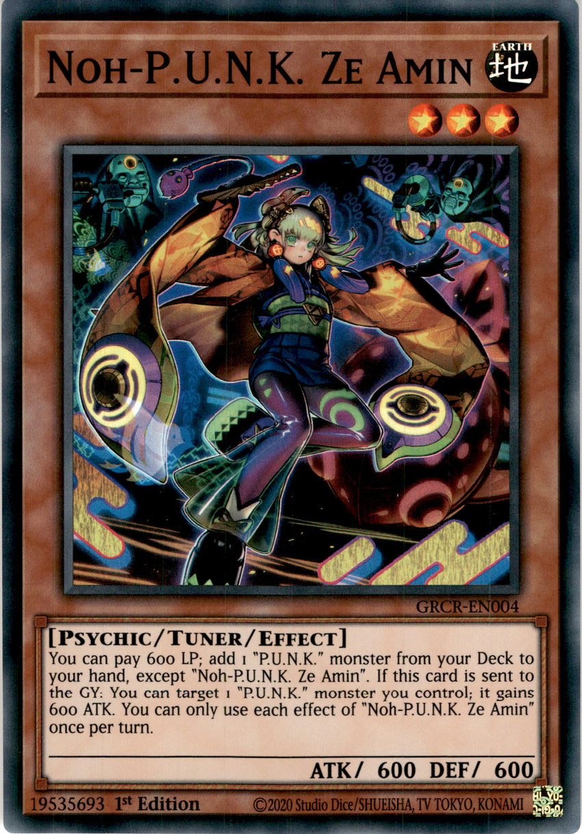 Noh-P.U.N.K. Ze Amin - GRCR-EN004 - Super Rare 1st Edition
