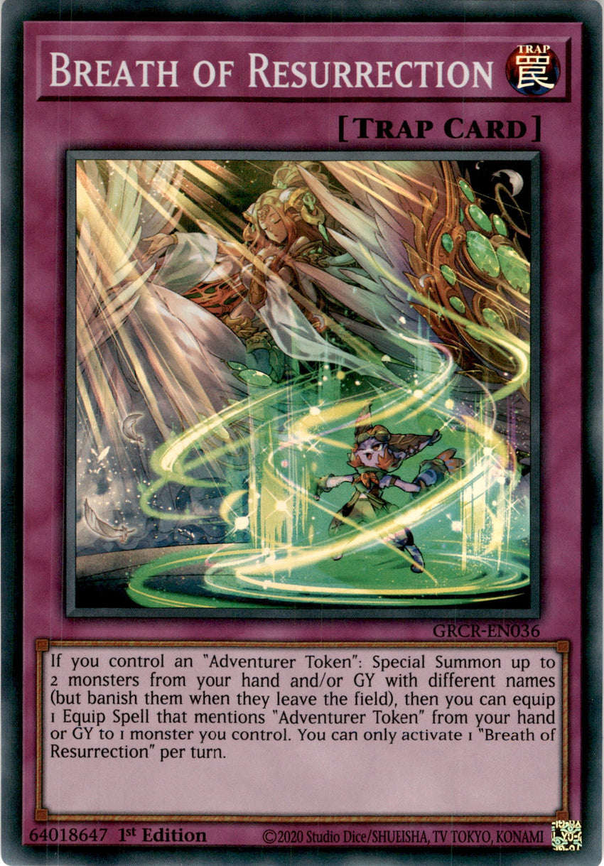 Breath of Resurrection - GRCR-EN036 - Super Rare 1st Edition
