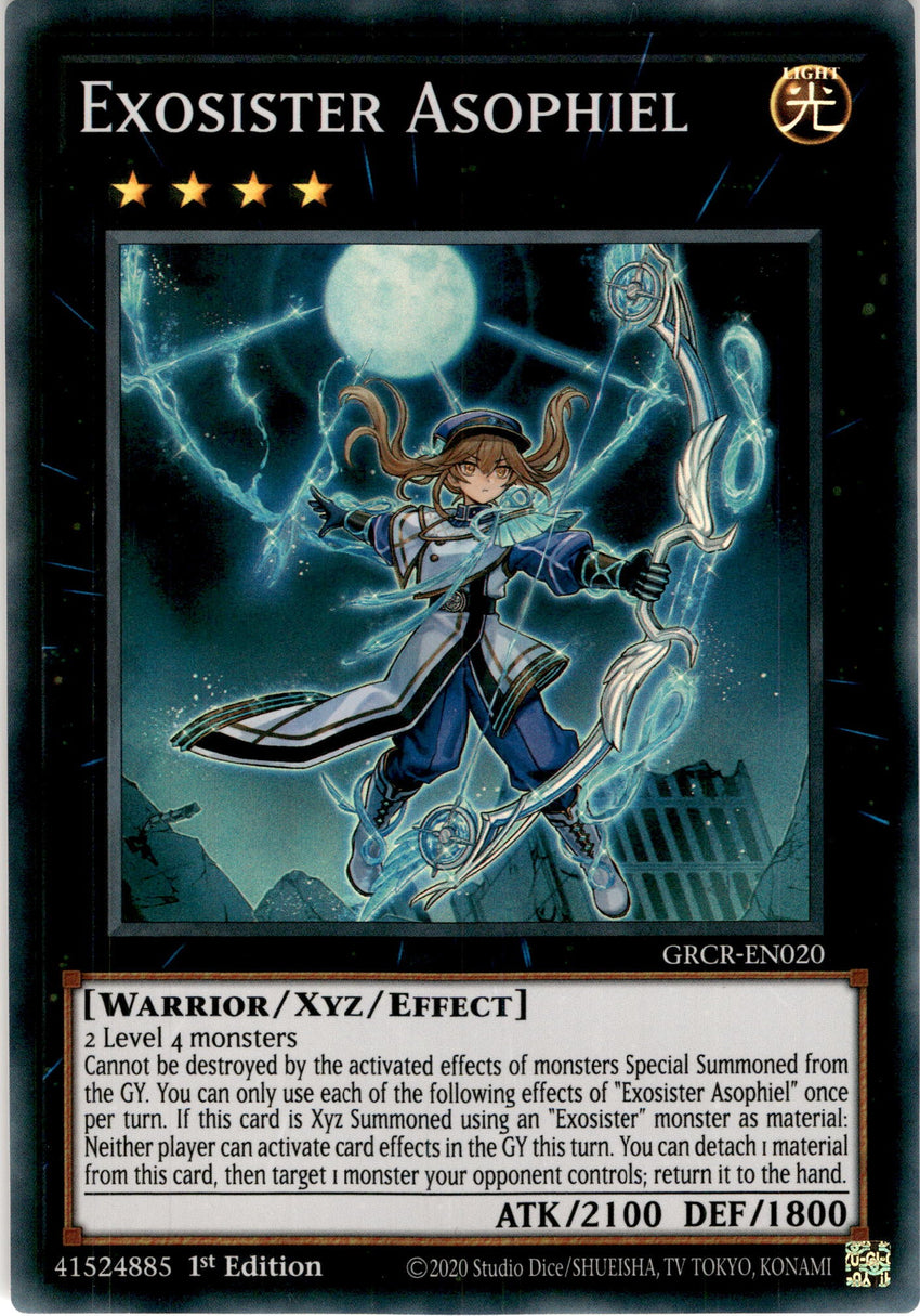 Exosister Asophiel - GRCR-EN020 - Super Rare 1st Edition