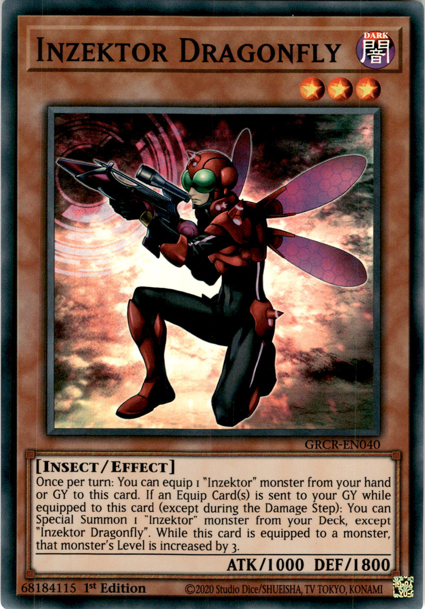 Inzektor Dragonfly - GRCR-EN040 - Super Rare 1st Edition