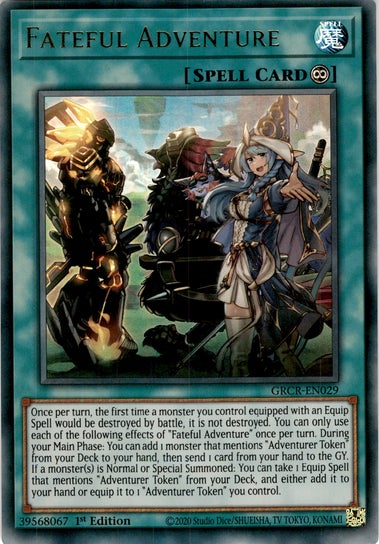 Fateful Adventure - GRCR-EN029 - Ultra Rare 1st Edition