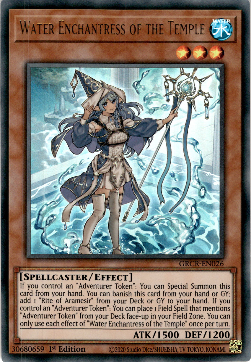 Water Enchantress of the Temple - GRCR-EN026 - Ultra Rare 1st Edition
