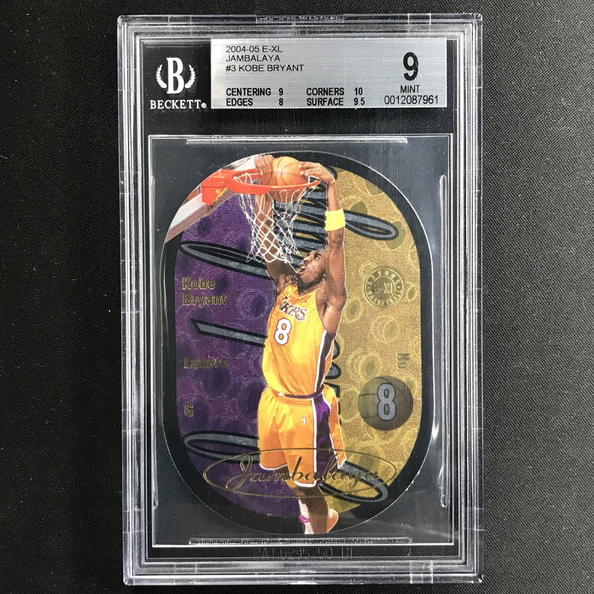 2004-05 E-XL KOBE BRYANT Jambalaya #3 BGS 9 (961)-Cherry Collectables
