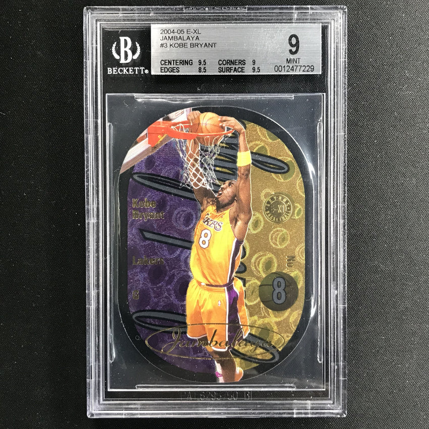 2004-05 E-XL KOBE BRYANT Jambalaya #3 BGS 9 (229)-Cherry Collectables