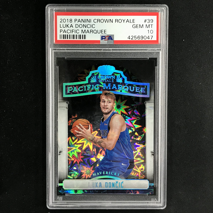 2018-19 Crown Royale LUKA DONCIC Pacific Marquee #39 PSA 10 (047)-Cherry Collectables