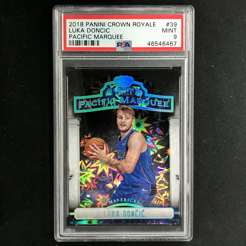 2018-19 Crown Royale LUKA DONCIC Pacific Marquee #39 PSA 9 (467)-Cherry Collectables