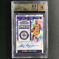 2019-20 Contenders Kobe Bryant Veteran Ticket Cracked Ice Auto 6/15 Bgs 9.5/10