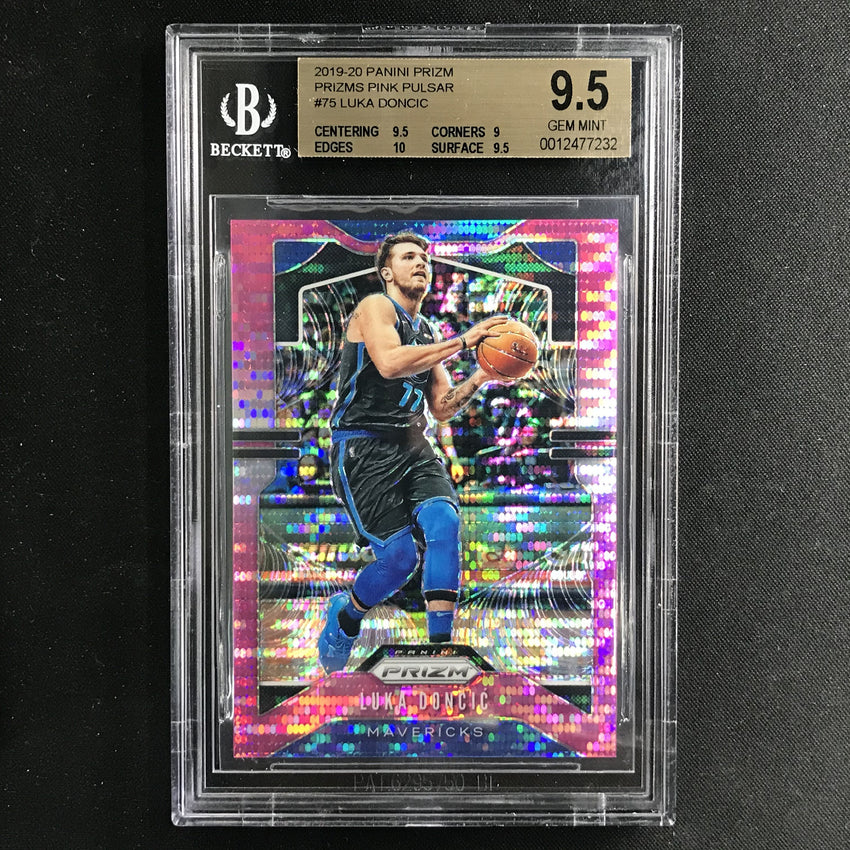 2019-20 Prizm LUKA DONCIC Pink Pulsar 9/42 BGS 9.5-Cherry Collectables