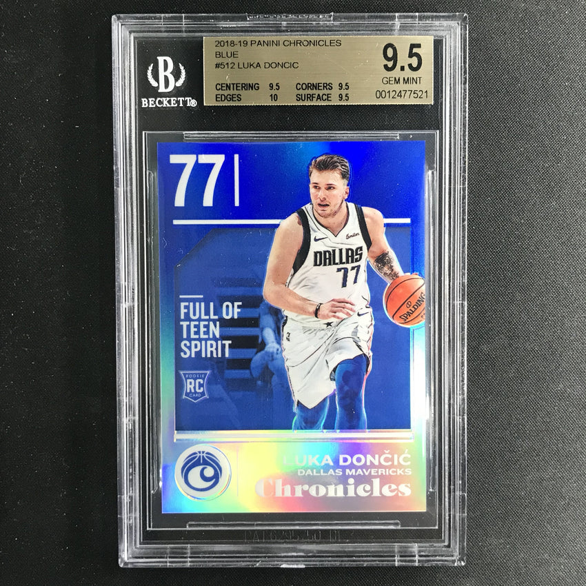 2018-19 Chronicles LUKA DONCIC Rookie Blue 78/99 BGS 9.5-Cherry Collectables