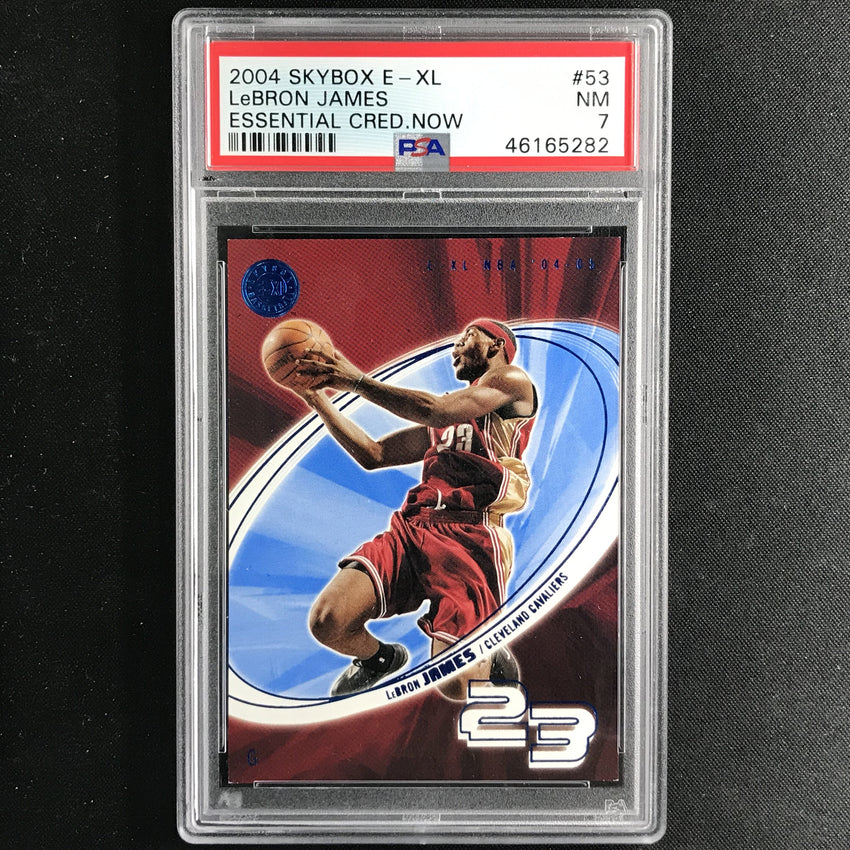 2004-05 E-XL LEBRON JAMES Essential Credentials Now 11/53 PSA 7 (282)-Cherry Collectables