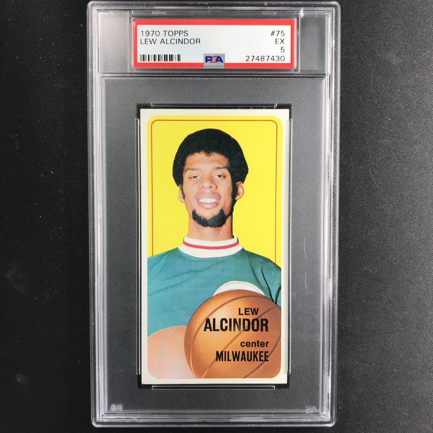 1970 Topps LEW ALCINDOR #75 PSA 5 (430)-Cherry Collectables