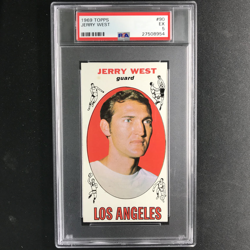 1969 Topps JERRY WEST #90 PSA 5 (954)-Cherry Collectables