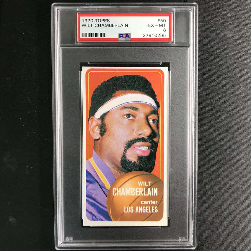 1970-71 Topps WILT CHAMBERLAIN #50 PSA 6 (265)-Cherry Collectables