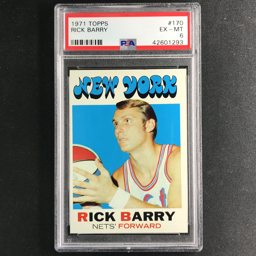 1971-72 Topps RICK BARRY #170 PSA 6 (293)-Cherry Collectables
