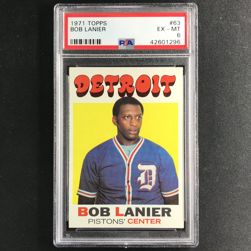 1971-72 Topps BOB LANIER #63 PSA 6 (296)-Cherry Collectables