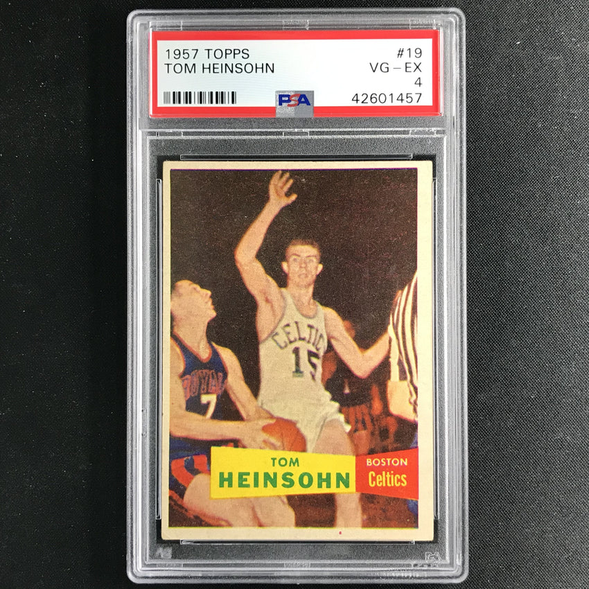 1957 Topps TOM HEINSOHN #19 PSA 4 (457)-Cherry Collectables
