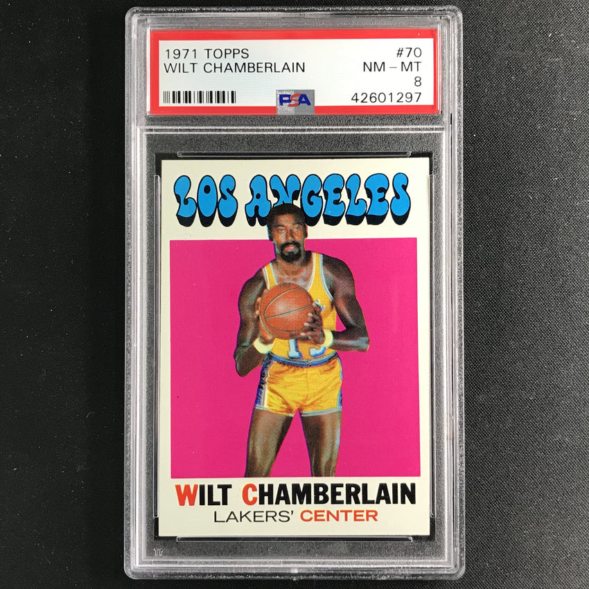 1971-72 Topps WILT CHAMBERLAIN #70 PSA 8 (297)-Cherry Collectables
