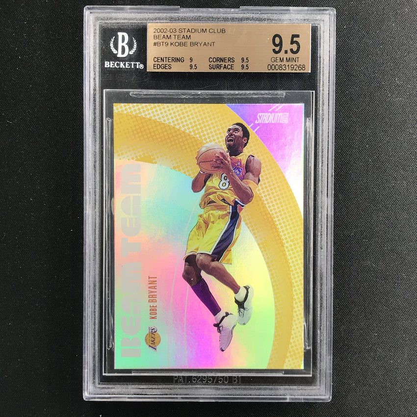2002-03 Stadium Club KOBE BRYANT Beam Team #BT6 BGS 9.5 (268)-Cherry Collectables