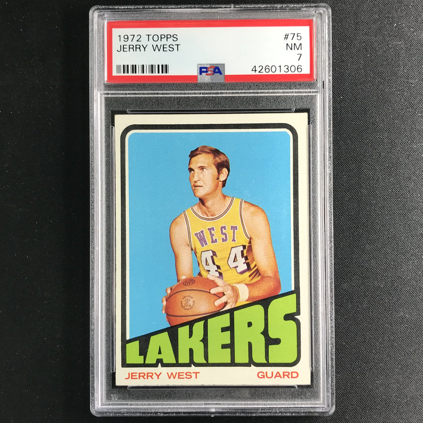 1972-73 Topps JERRY WEST #75 PSA 7 (306)-Cherry Collectables