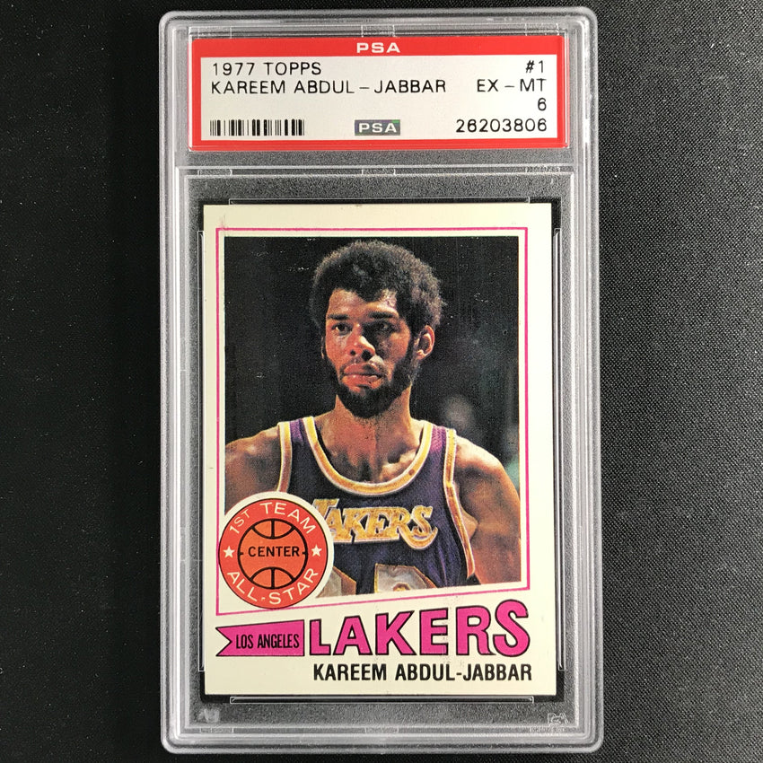 1977-78 Topps KAREEM ABDUL-JABBAR #1 PSA 6 (806)-Cherry Collectables