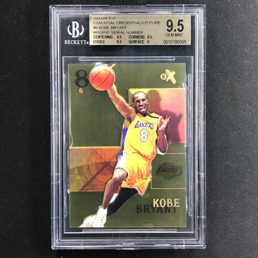2003-04 E-x Kobe Bryant Essential Credentials Future No 9 Missing 