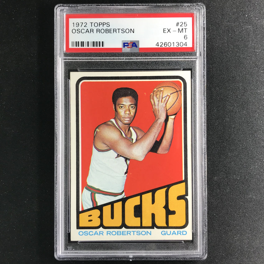 1972-73 Topps OSCAR ROBERTSON #25 PSA 6 (304)-Cherry Collectables