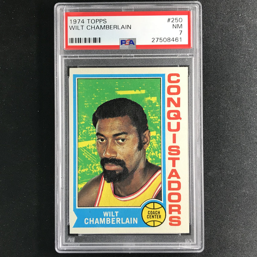 1974-75 Topps WILT CHAMBERLAIN #250 PSA 7 (461)-Cherry Collectables