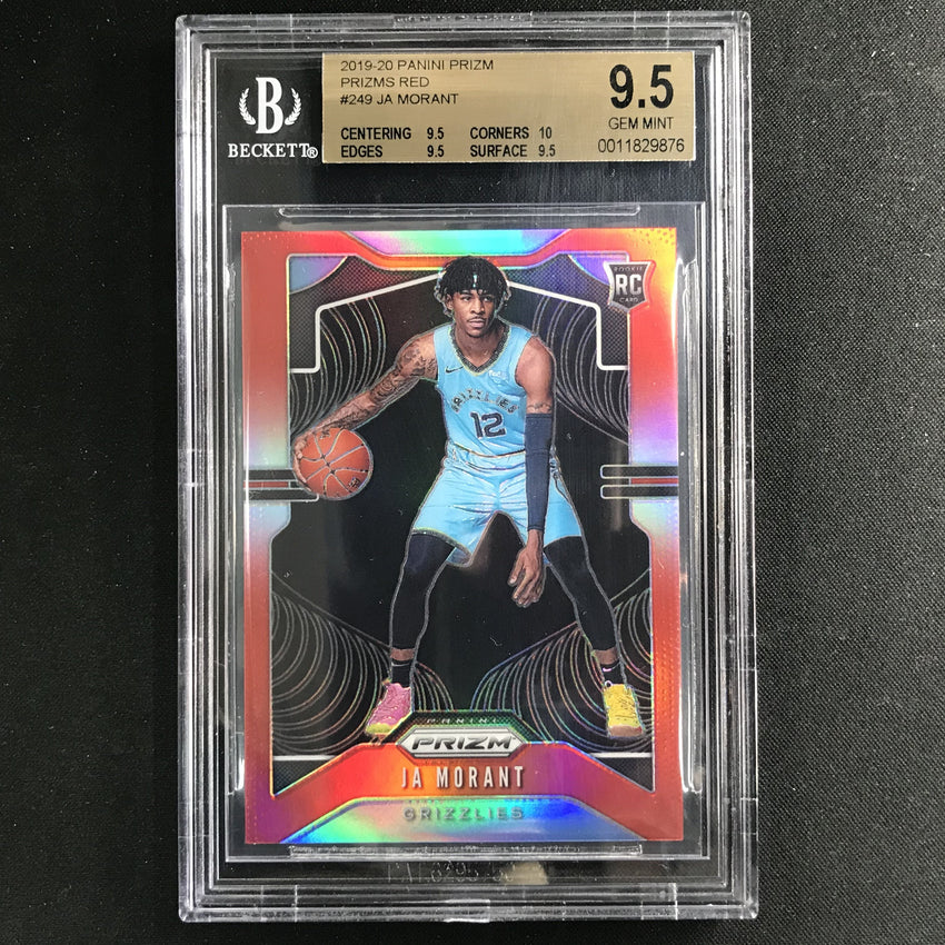 2019-20 Prizm JA MORANT Rookie Red 285/299 BGS 9.5-Cherry Collectables