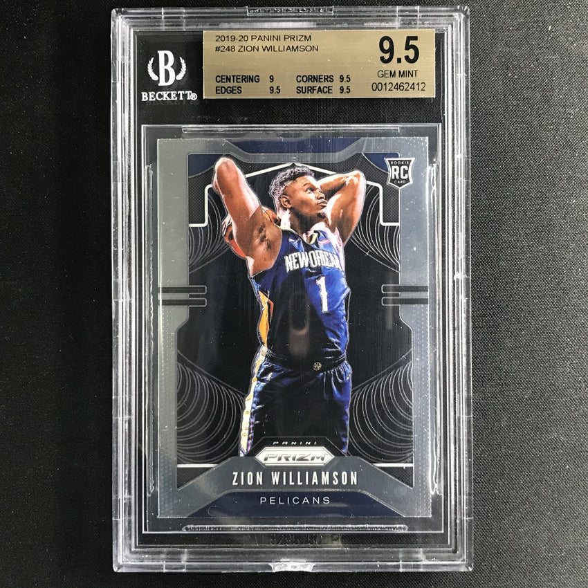 2019-20 Prizm ZION WILLIAMSON Rookie #248 BGS 9.5 (412)-Cherry Collectables