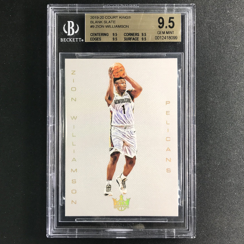 2019-20 Court Kings ZION WILLIAMSON Rookie Blank Slate #9 BGS 9.5 (099)-Cherry Collectables
