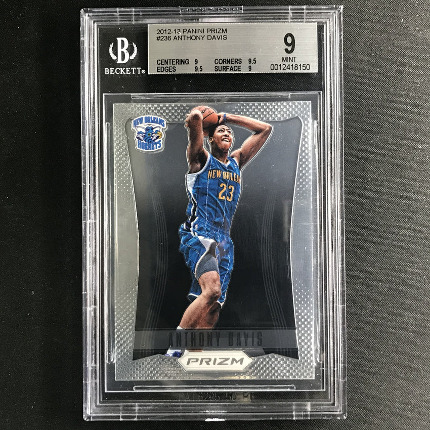 2012-13 Prizm ANTHONY DAVIS Rookie #236 BGS 9 (150)-Cherry Collectables