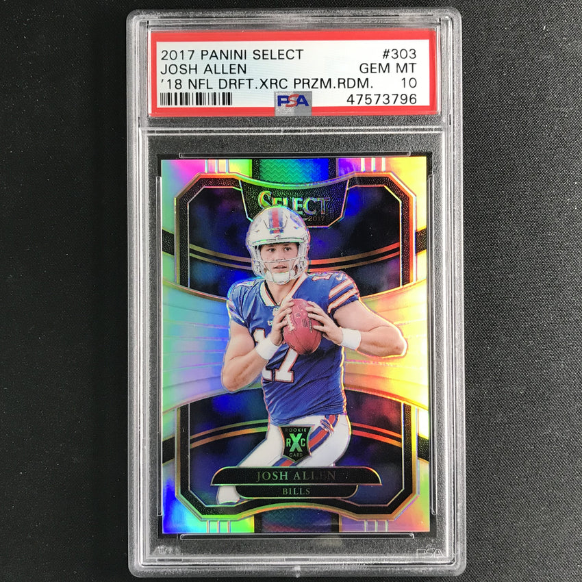 2017 Select JOSH ALLEN Rookie '18 NFL Draft XRC #303 PSA 10 (796)-Cherry Collectables