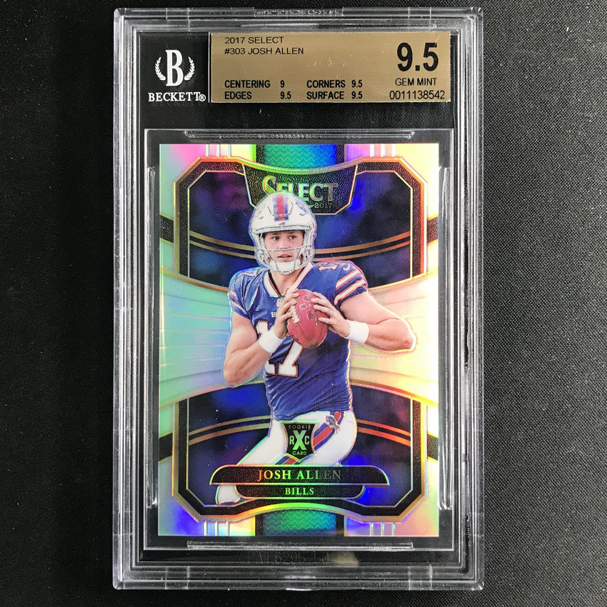 2017 Select JOSH ALLEN Rookie '18 NFL Draft XRC #303 BGS 9.5 (542)-Cherry Collectables