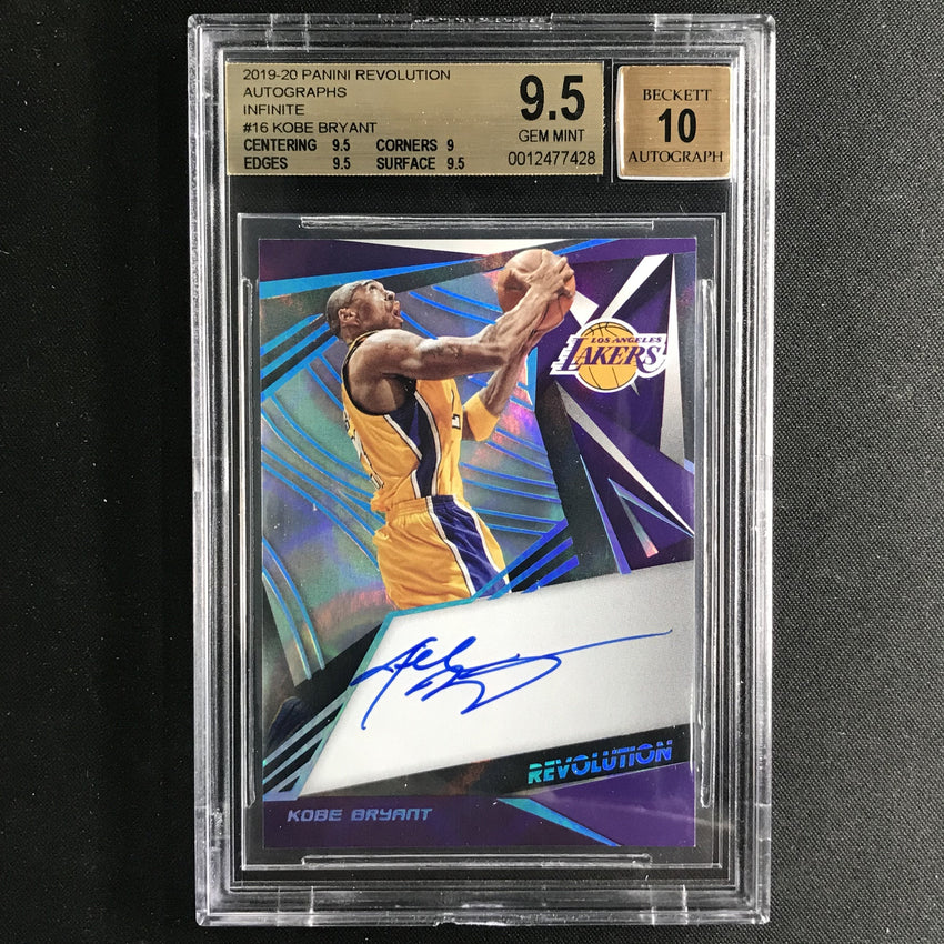 2019-20 Revolution KOBE BRYANT Infinite Auto 23/25 BGS 9.5/10-Cherry Collectables