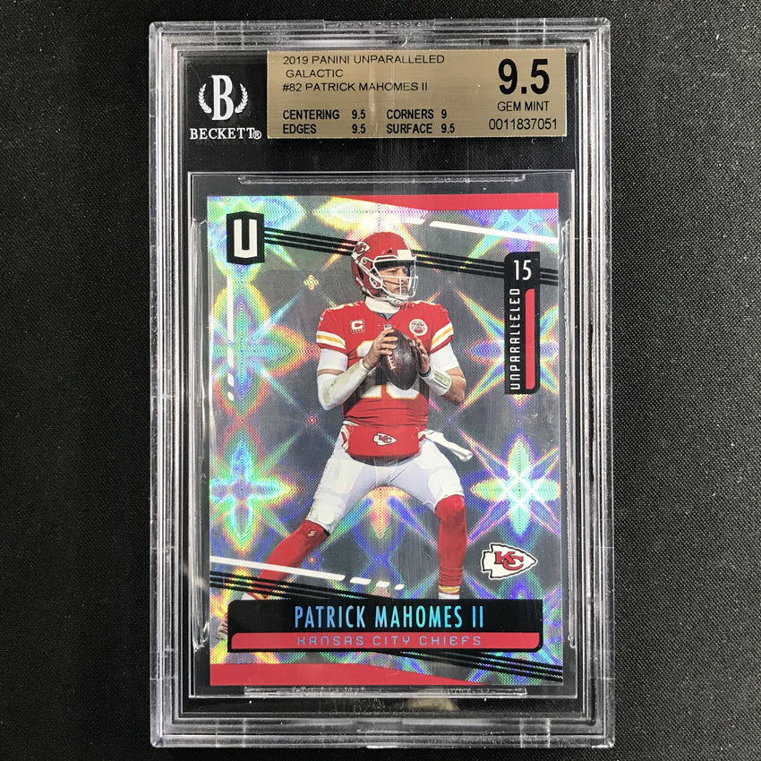 2019 Unparalleled PATRICK MAHOMES II Galactic #82 BGS 9.5 (051)-Cherry Collectables
