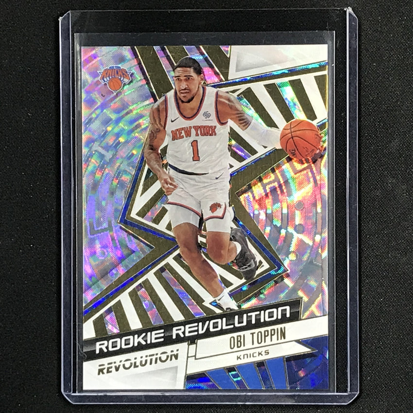 2020-21 Revolution OBI TOPPIN Rookie Revolution Fractal #1-Cherry Collectables
